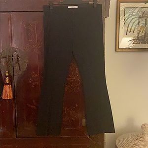 Ankle black stretch cotton pants